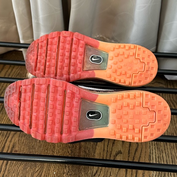 Nike Air Max 2014 Volt Orange/Red/Black Running & Training Shoe - Picture 5 of 5